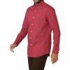 imageChaps Mens Button Down Shirt  Long Sleeve Collared Shirt for Men WrinkleResistant Sustainable XSXL Small Rio Red