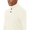 imageChaps Mens Chest Texture Mock Neck Long Sleeve Sweater Cream 2XLarge Big