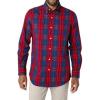 imageChaps Mens Button Down Shirt  Long Sleeve Collared Shirt for Men WrinkleResistant Sustainable XSXL XSmall Chaps Red