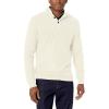 imageChaps Mens Chest Texture Mock Neck Long Sleeve Sweater Cream 2XLarge Big