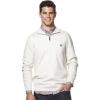 imageChaps Mens Classic Fit Cashmere Blend Quarter Zip Sweaters XXLarge Oatmeal Heather