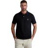 imageChaps Mens ShortSleeve Classic Fit Solid Pique Polo Shirt US Alpha Medium Regular Regular Black
