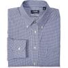 imageChaps Mens Dress Shirt Regular Fit Stretch CheckDeep Blue
