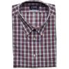 imageChaps Mens Dress Shirt Regular Fit Stretch CheckFlame Red