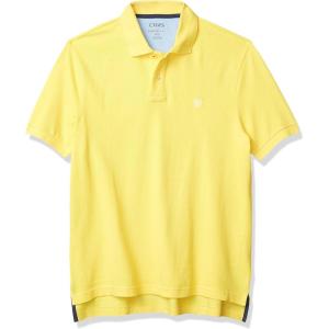imageChaps Mens Classic Fit Cotton Mesh Everyday Polo ShirtMaize