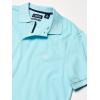 imageChaps Mens Classic Fit Short Sleeve Cotton Birdsye Polo Shirt Seasonal CLight Blue