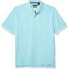 imageChaps Mens Classic Fit Short Sleeve Cotton Birdsye Polo Shirt Seasonal CLight Blue