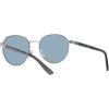 imageChaps Womens Cp4006 Oval SunglassesShiny GunmetalLight Blue Mirrored