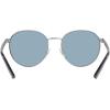 imageChaps Womens Cp4006 Oval SunglassesShiny GunmetalLight Blue Mirrored