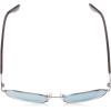 imageChaps Womens Cp4006 Oval SunglassesShiny GunmetalLight Blue Mirrored