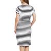 imageChaps Womens Short Sleeves Crewneck Knit DressBlackWhite