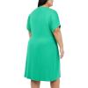 imageChaps Womens Short Sleeves Crewneck Knit DressGreen