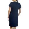 imageChaps Womens Short Sleeves Crewneck Knit DressNavy