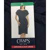 imageChaps Womens Short Sleeves Crewneck Knit DressNavy