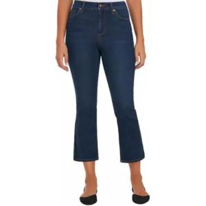 imageChaps Ladies Mid Rise Crop Kick Jeans US Numeric 6 Regular Regular Verona