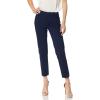imageChaps Womens Skinny Double Cloth CroppedPantCapri Navy