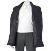 imageChaps Mens Classic Fit DoubleBreasted WoolBlend PeaCoat Charcoal 44 Long