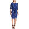 imageChaps Womens Floral TieFront Dress Hydrangea Medium