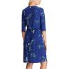 imageChaps Womens Floral TieFront Dress Hydrangea Medium