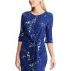 imageChaps Womens Floral TieFront Dress Hydrangea Medium