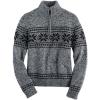 imageChaps Big Boys QuarterZip Sweater Black Fairisle XXSmall 45