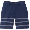 imageChaps Boys Stripe Flat Front ShortsNewport Navy