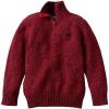imageChaps Little Boys QuarterZip Mockneck Sweater Red TwistRed Twist