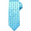 imageChaps Mens Vintage Mini Anchor Patterned Tie Turquoise