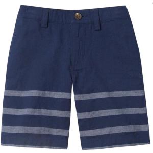 imageChaps Boys Stripe Flat Front ShortsNewport Navy
