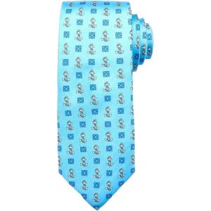 imageChaps Mens Vintage Mini Anchor Patterned Tie Turquoise