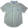 imageChaps Mens Gingham Plaid ButtonDown Short Sleeve Shirt 5 Vineyard Royal Multi