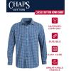 imageChaps Mens Long Sleeve ButtonDown Shirt  Classic Woven WrinkleResistant Formal Collared Shirt for Men Sizes SXXLCornflower