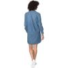 imageChaps Womens LaceUp Long Sleeve Denim Shirtdress in Medium Blue S