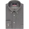imageChaps Mens Regular Fit Twill Wrinkle Free Dress Shirt Grey GrayBlack Pepper