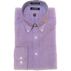 imageChaps Men Classic Fit Wrinkle Free Button Down Collar Dress Shirt Viola 1616 12 3233