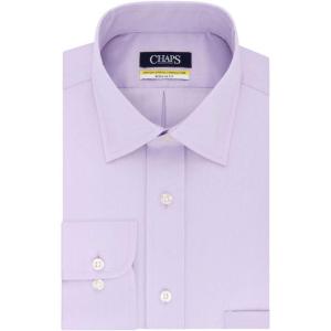 imageChaps Mens Elite Performance Regular Fit Comfort Stretch Spread Collar Dress Shirt Ice Lilac Neck 15 Sleeve 3233