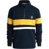 imageChaps Boys Pullover Sweater  Classic Fit Flannel Quarter Zip Pullover Mock Neck Sweater for Boys SXLNavy