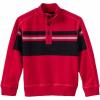 imageChaps Little Boys 3 Button Mock Neck Fleece Pullover Red
