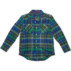 imageChaps Boys ampamp Toddler Plaid Flannel Buttonup LongSleeve Shirt 6 Pinehurst