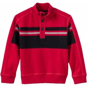 imageChaps Little Boys 3 Button Mock Neck Fleece Pullover Red