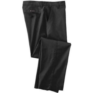 imageChaps Mens Pants 93507R001 Black Flat Front Casual