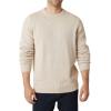 imageChaps Mens Sweater  Heavyweight Classic Fit Cotton Crewneck Pullover Sweater for Men S2XL Size Medium Oatmeal Heather