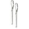 imageChaps Womens Silvertone Bar Drop Leverback Earrings