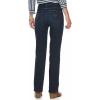 imageChaps Womens Madden Straight Slimming Fit Denim Jeans 2 Long Dark Blue Rinse