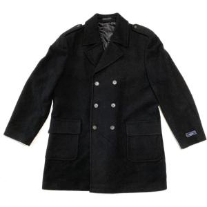imageChaps Mens Double Breasted Wool Blend Top Coat Black Size 48REG