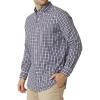 imageChaps Mens Button Down Shirt  Long Sleeve Collared Shirt for Men WrinkleResistant Sustainable XSXL XSmall White Sand Small Plaid