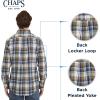 imageChaps Mens Classic Fit Long Sleeve Button Down Stretch Poplin Casual ShirtIvory