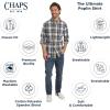 imageChaps Mens Classic Fit Long Sleeve Button Down Stretch Poplin Casual ShirtIvory