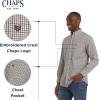 imageChaps Mens Classic Fit Long Sleeve Button Down Stretch Poplin Casual ShirtToffee
