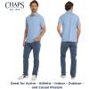 imageChaps Mens Everyday Classic Fit Stretch Active Performance Polo ShirtAzure